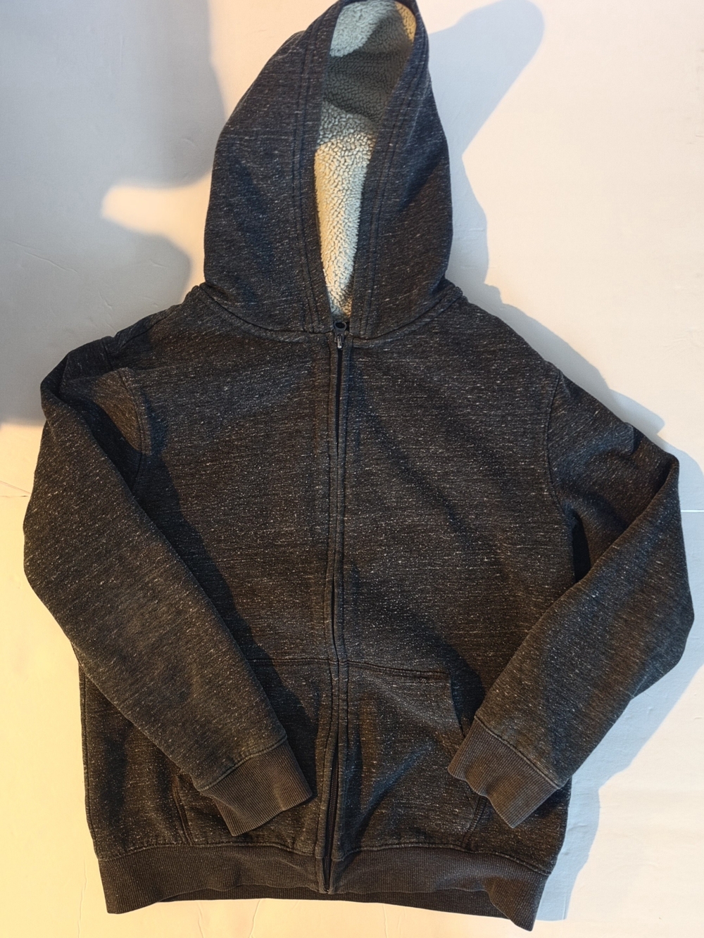Cat & Jack Dark Charcoal Hooded Zip Sweatshirt